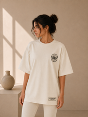 Unisex - Oversized Wings Motif T-Shirt