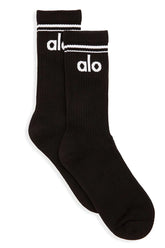 Unisex Throwback Sock - Black