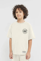 Unisex - Kids Oversized Wings Motif T-Shirt