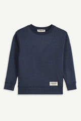 Kids Oversized Sweatshirt - Girls/ Navy Blue