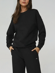 Renown Heavy Weight Crew Neck Pullover - Black