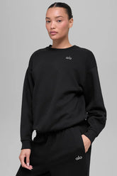 Accolade Crew Neck Pullover - Unisex/ Black