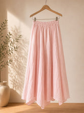 linen skirt.