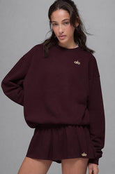 Accolade Crew Neck Pullover - Unisex/ Deep Fig