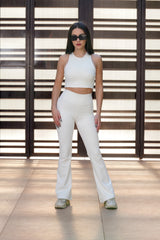 Flared Leggings- OffWhite