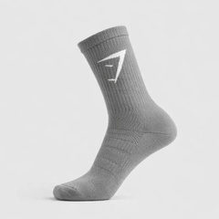 Unisex Gymshark Crew Socks- Gray