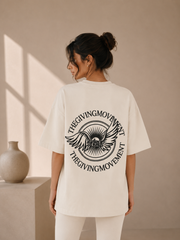 Unisex - Oversized Wings Motif T-Shirt