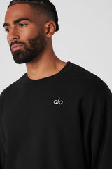 Accolade Crew Neck Pullover - Men/ Black