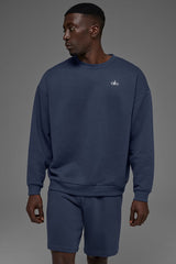 Accolade Crew Neck Pullover - Unisex/ Navy