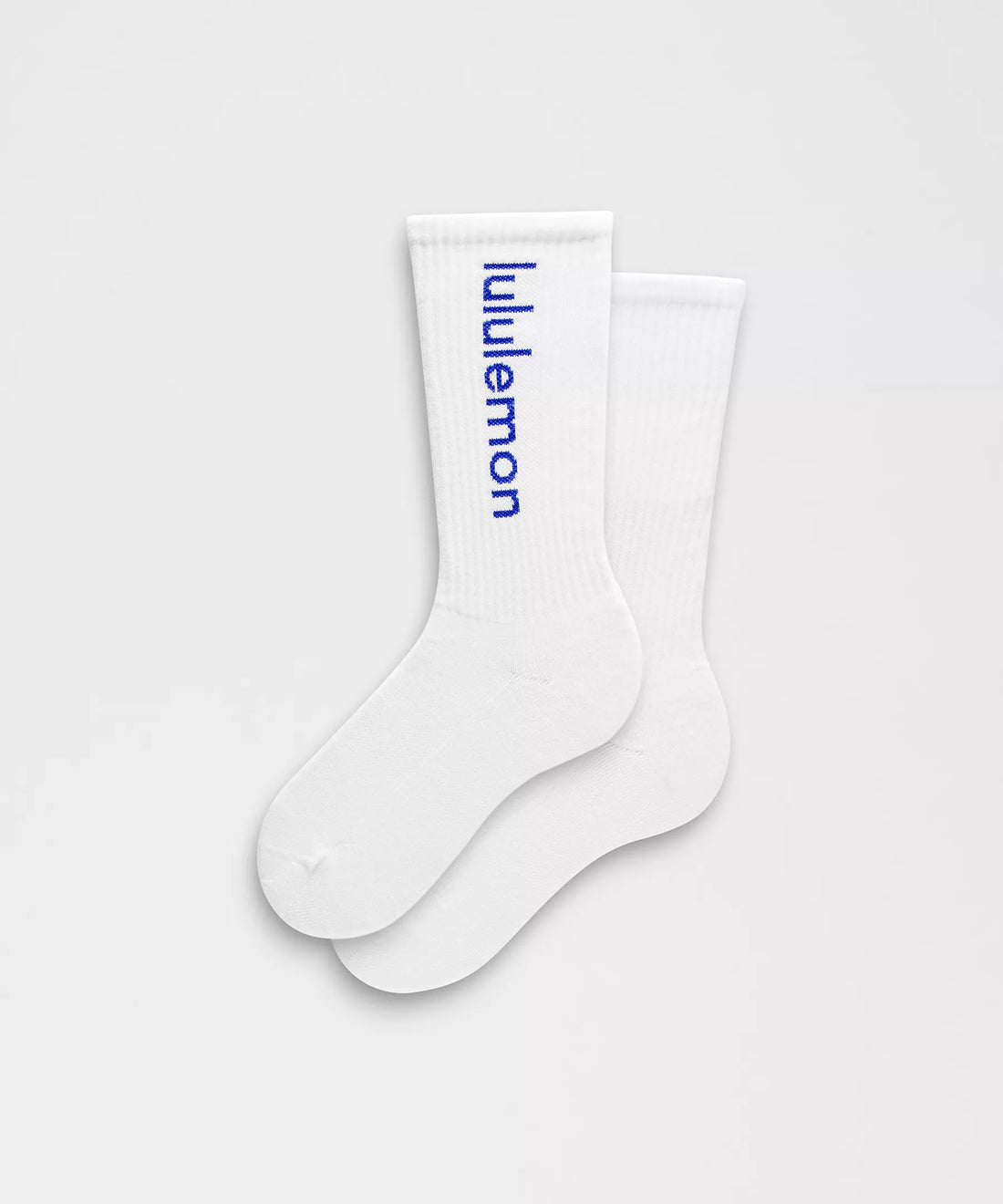 lululemon  Unisex Power Stride Crew Socks Stripe \ White - Blue