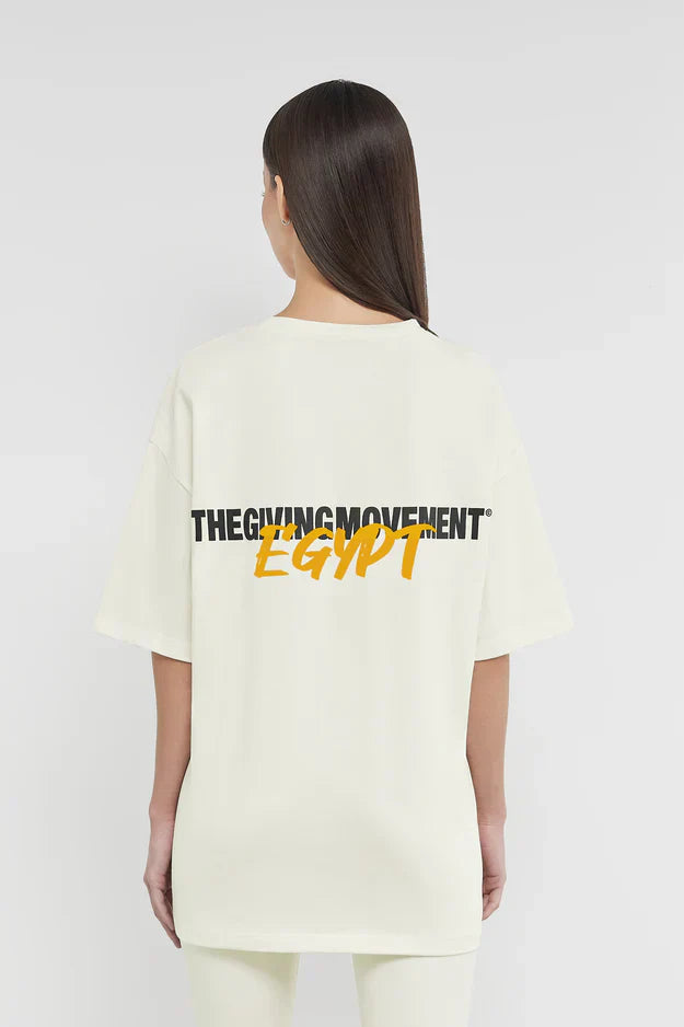 Unisex -Oversized Egypt Print T-Shirt