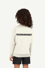 Kids Oversized Sweatshirt - Boys / Ivory