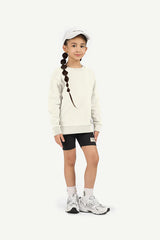 Kids Oversized Sweatshirt - Girls/ Ivory