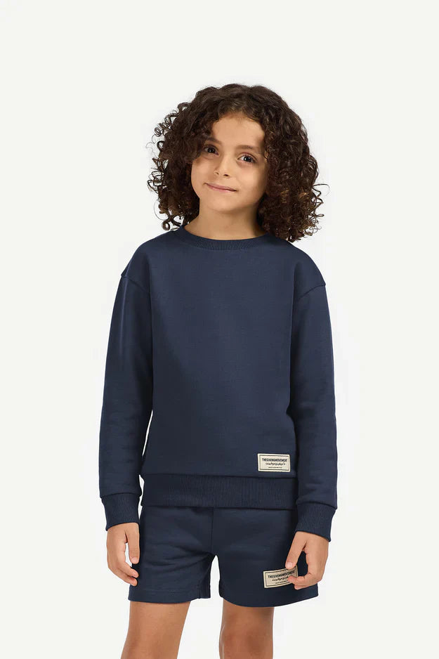 Kids Oversized Sweatshirt - Boys / Navy Blue