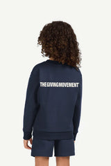 Kids Oversized Sweatshirt - Boys / Navy Blue