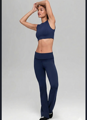 alo Softsculpt Foldover Flare Legging