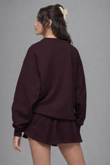 Accolade Crew Neck Pullover - Unisex/ Deep Fig