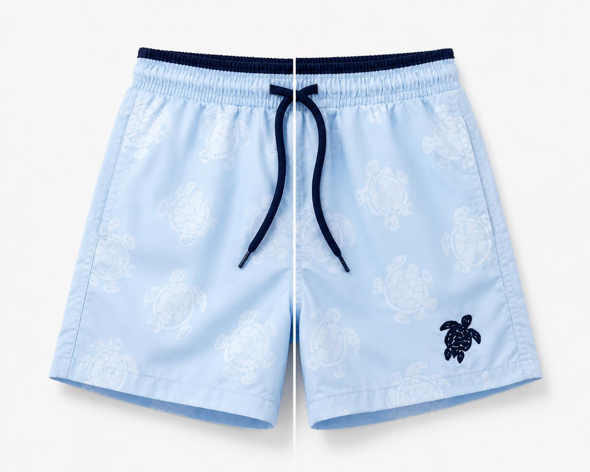 Bicolor Boys Swim Water Reactive - Light Blue