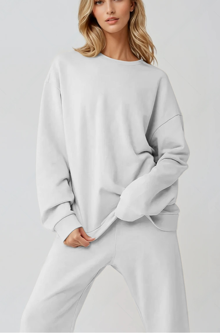 Renown Heavy Weight Crew Neck Pullover - White