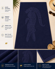 Lacoste Beach Towel - Black