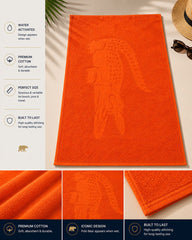 Lacoste Beach Towel - Orange